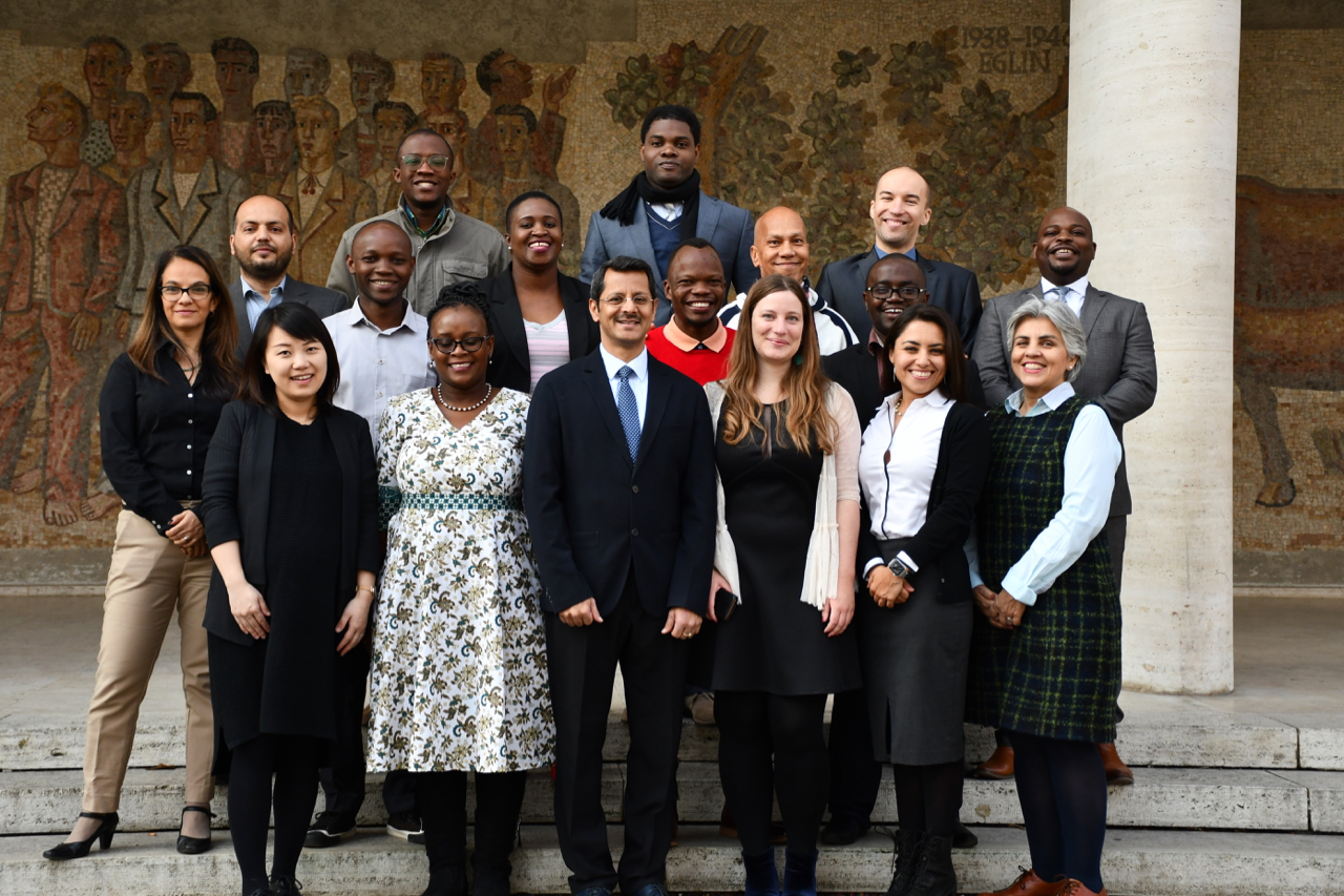 IACA students outside the University of Basel main building