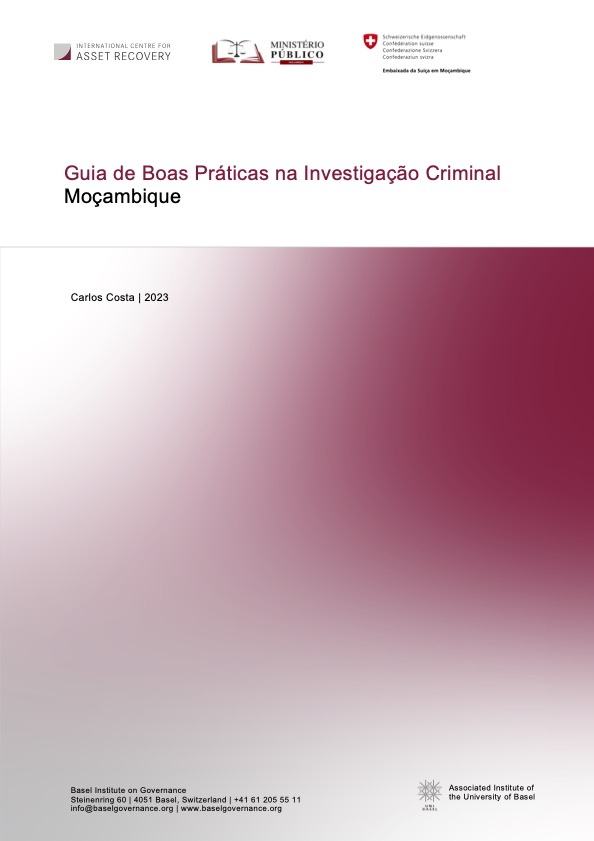 Cover page of Mozambique criminal investigation guide